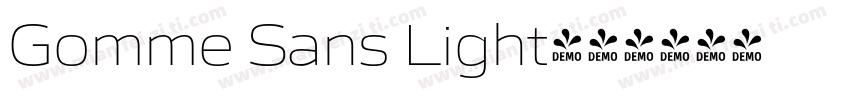 Gomme Sans Light字体转换